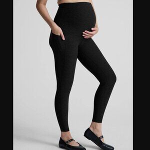 Beyond Yoga Charcoal Maternity Pocket Leggings